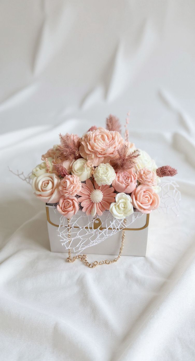 Bouquet di Fiori in Cera di Soia