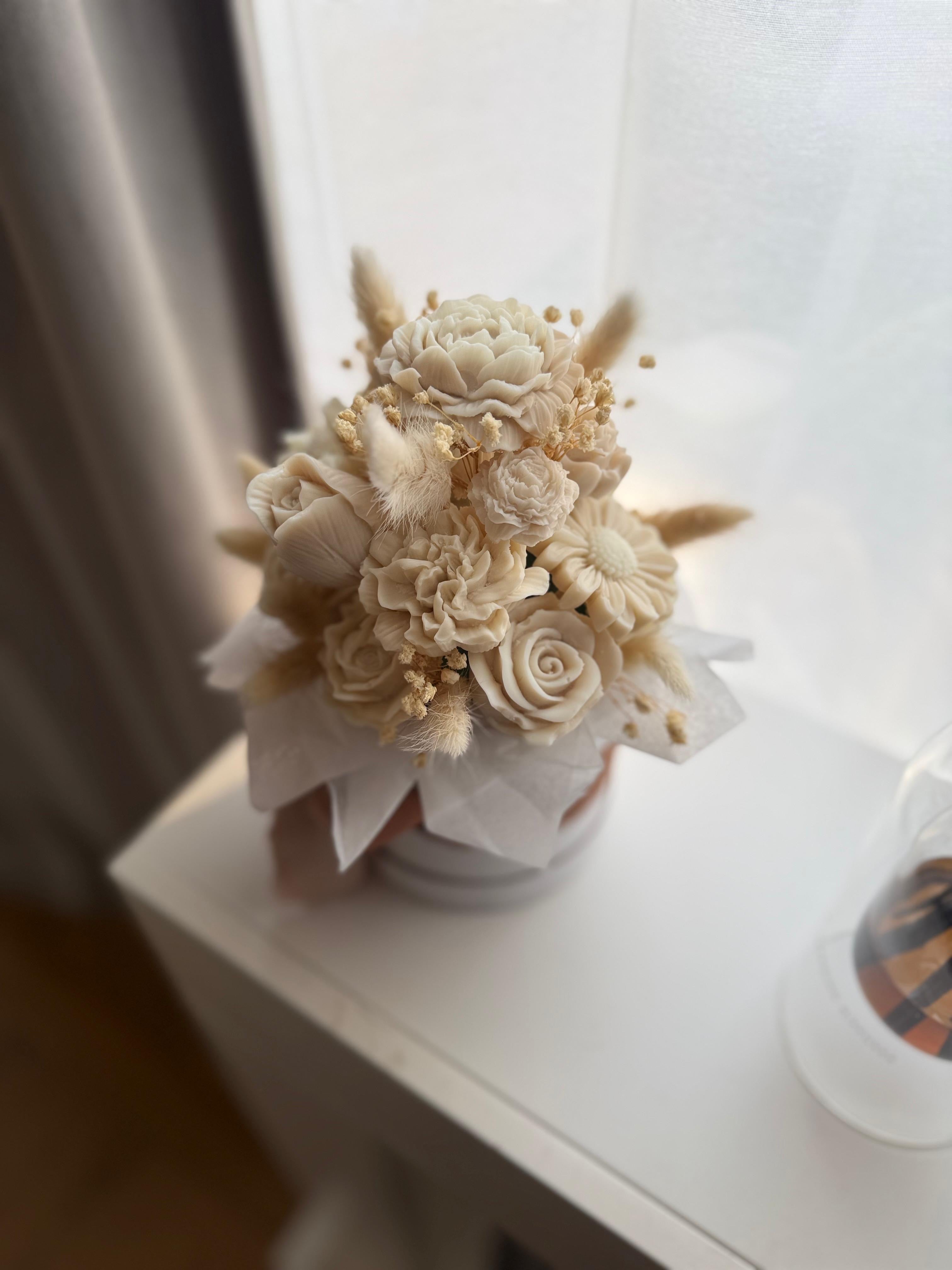 Bouquet di Fiori in Cera di Soia