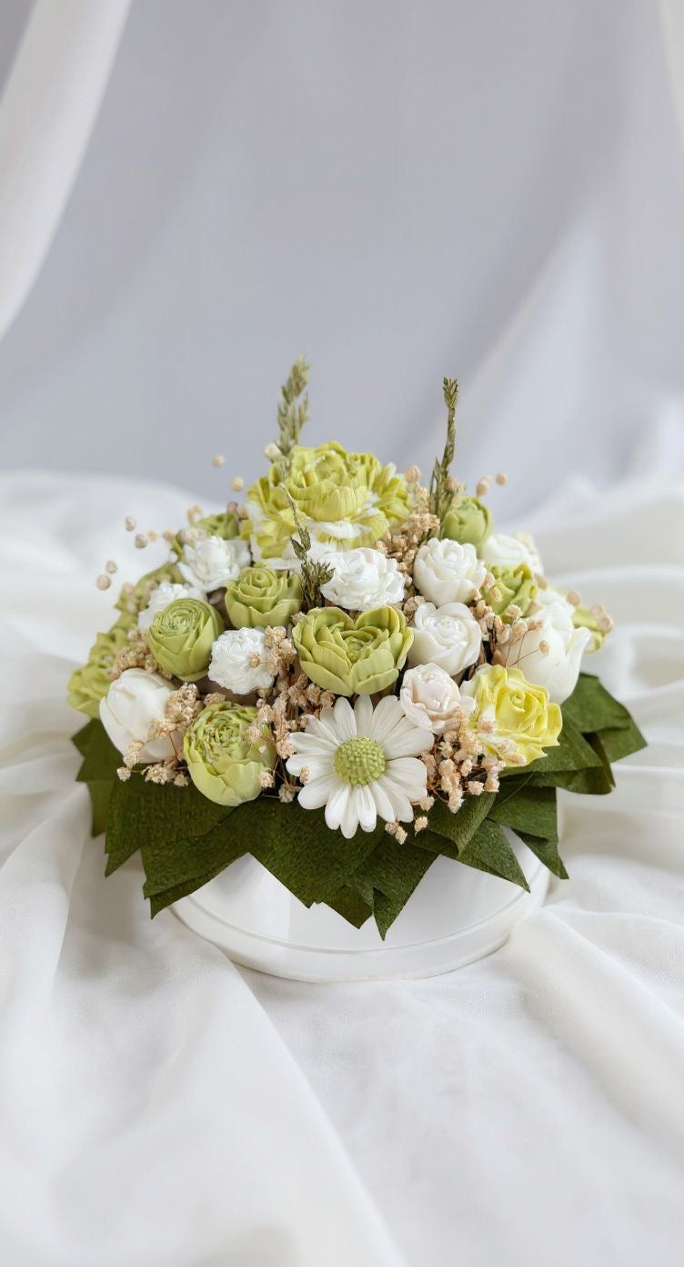 Bouquet di Fiori in Cera di Soia