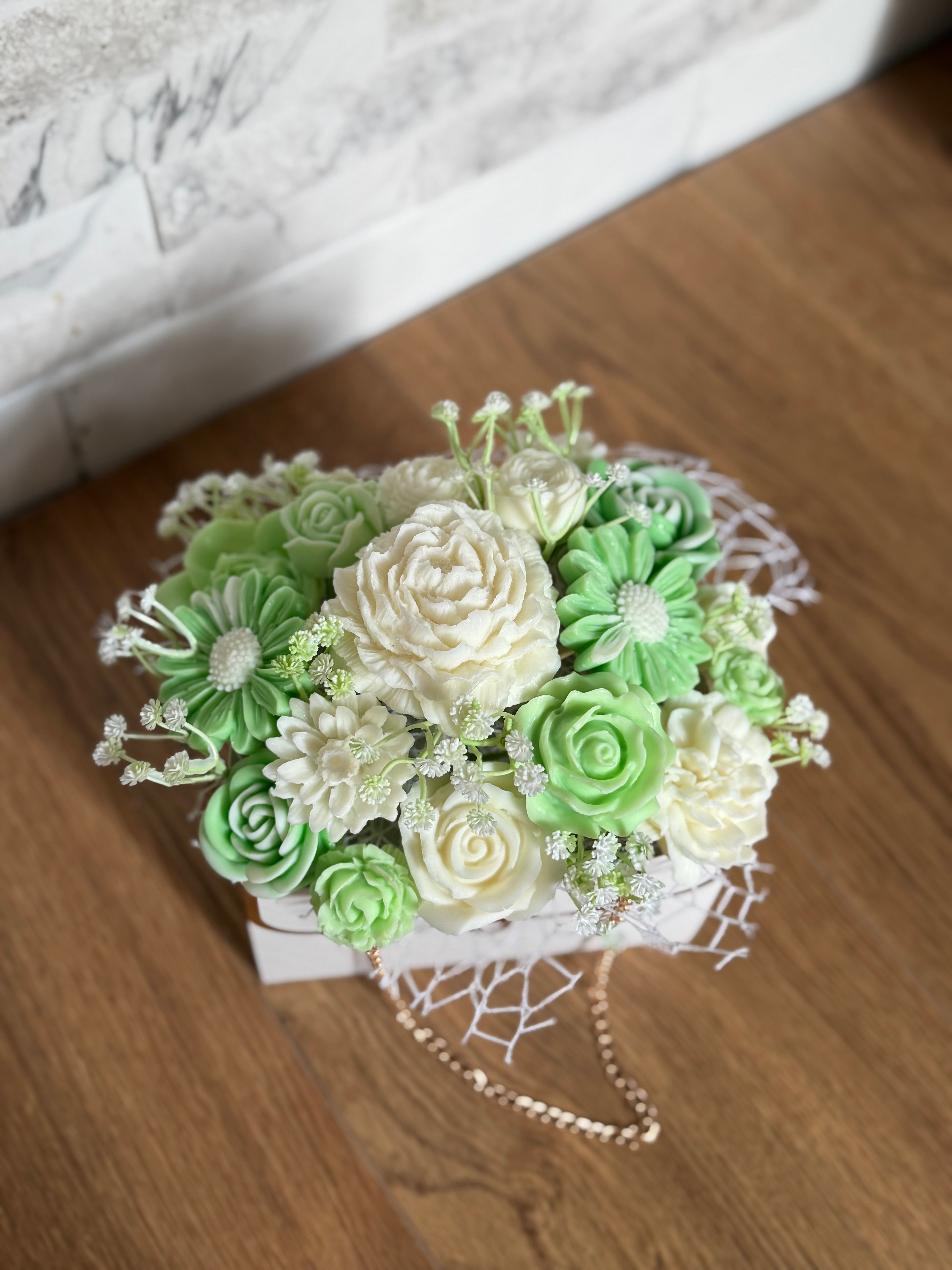 Bouquet di Fiori in Cera di Soia