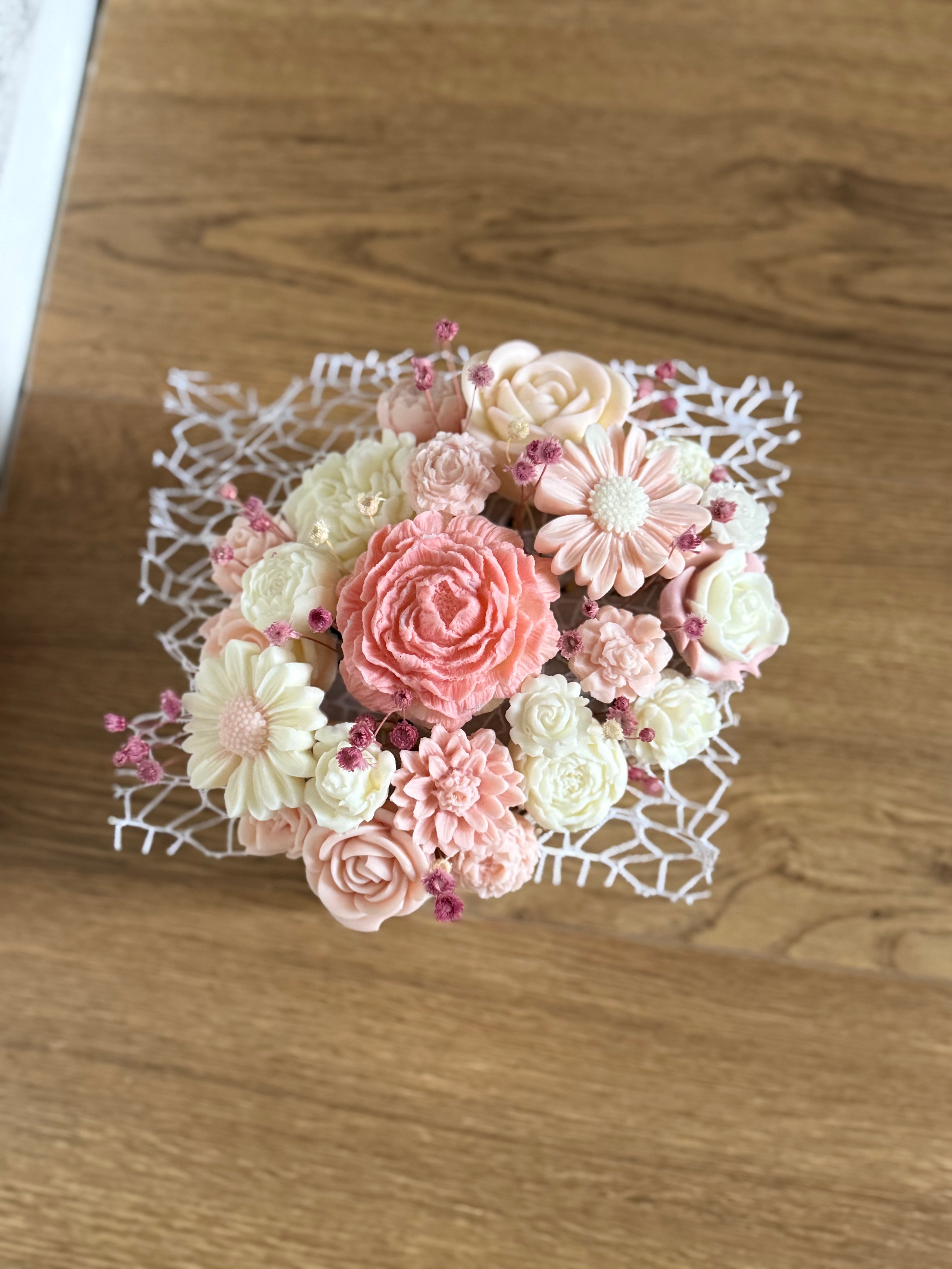 Bouquet di Fiori in Cera di Soia