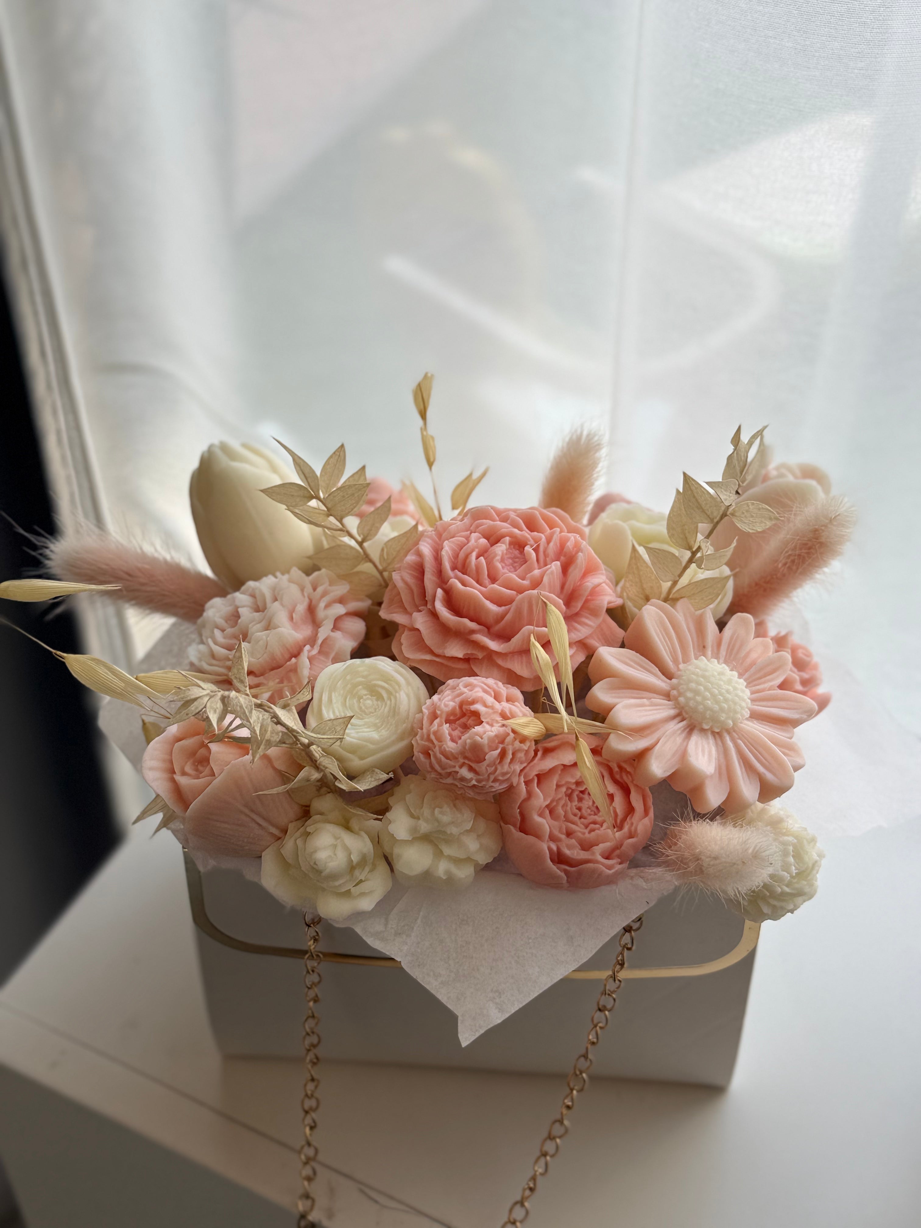 Bouquet di Fiori in Cera di Soia