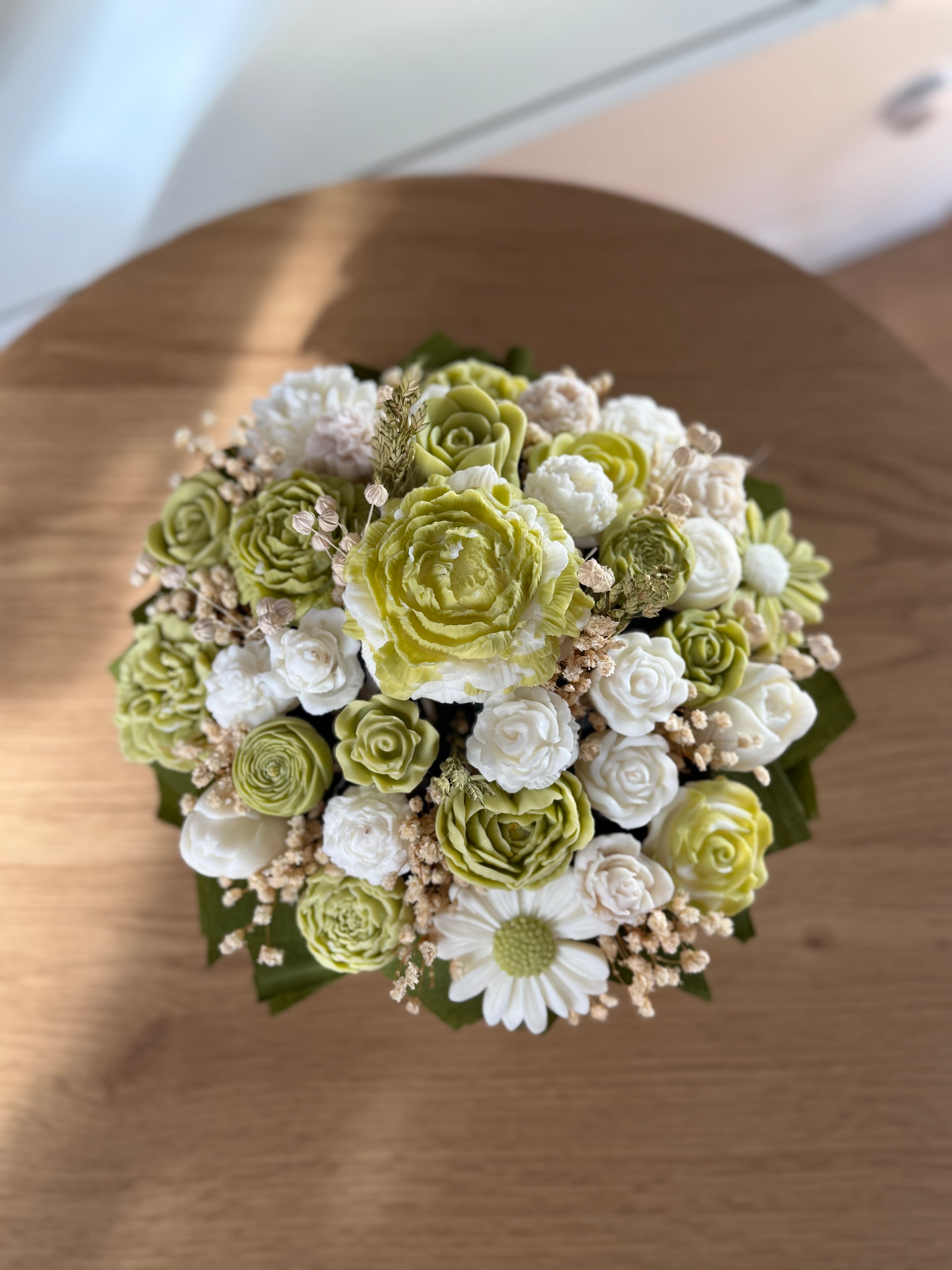 Bouquet di Fiori in Cera di Soia