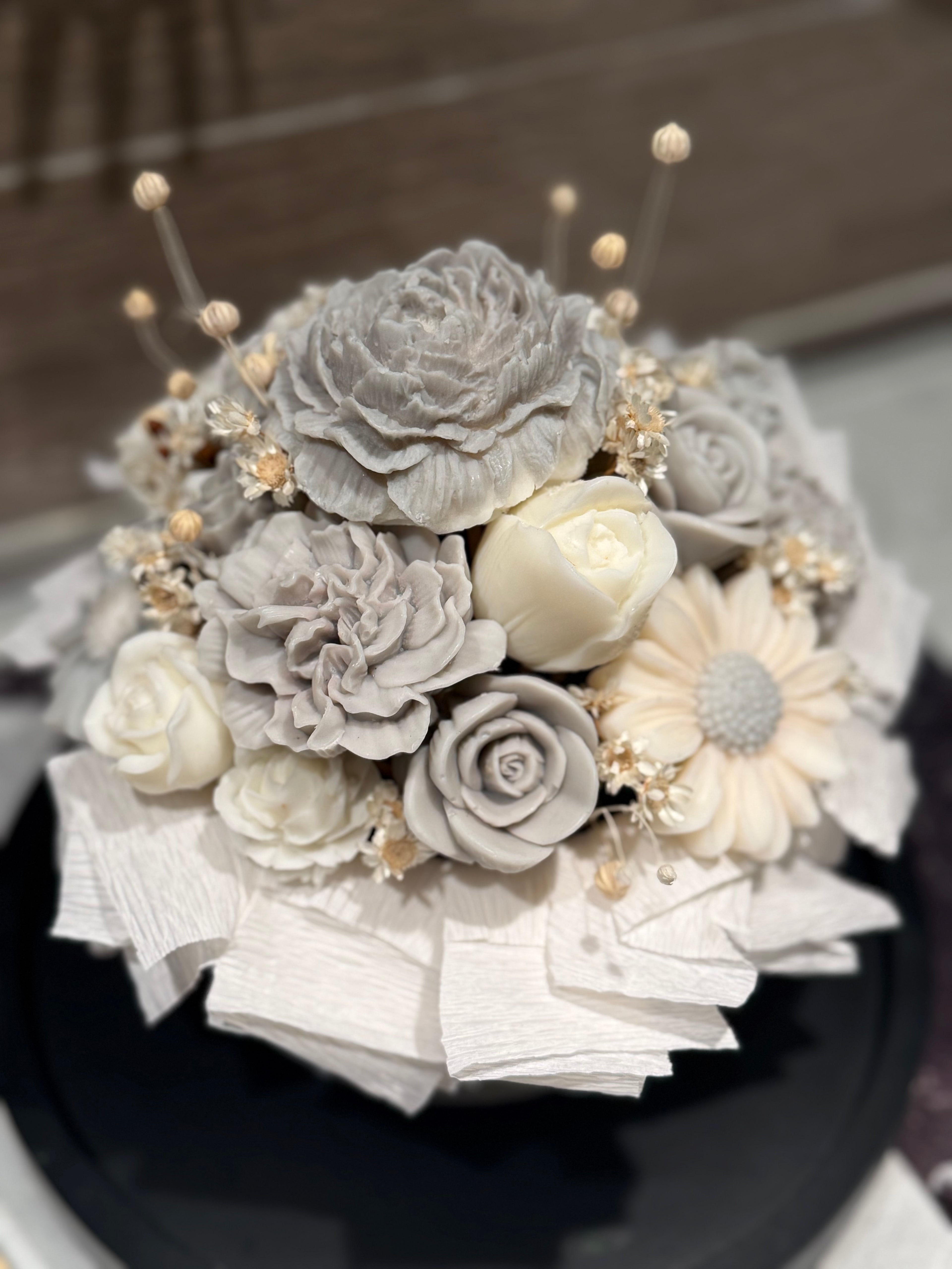 Bouquet di Fiori in Cera di Soia