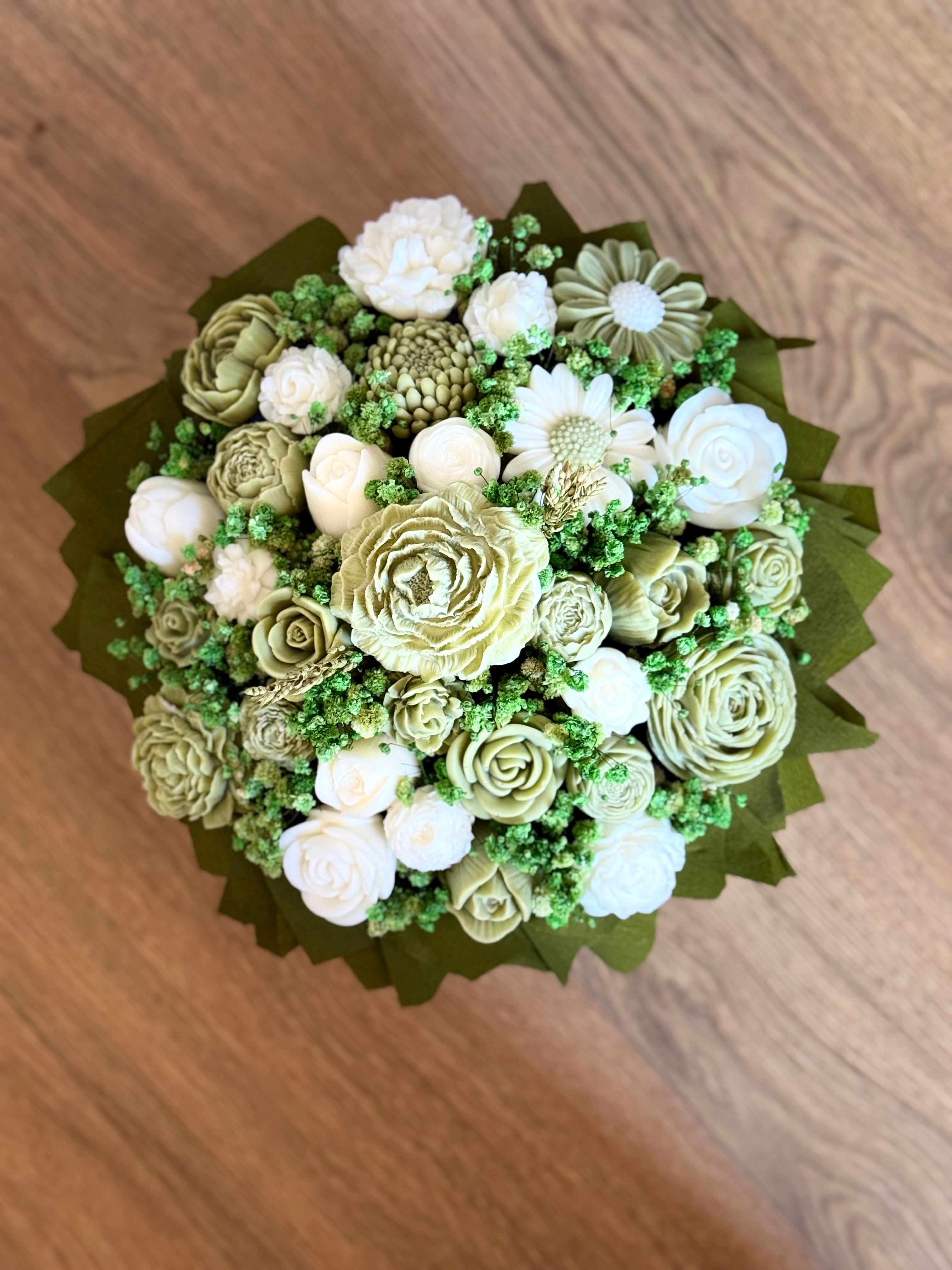 Bouquet di Fiori in Cera di Soia