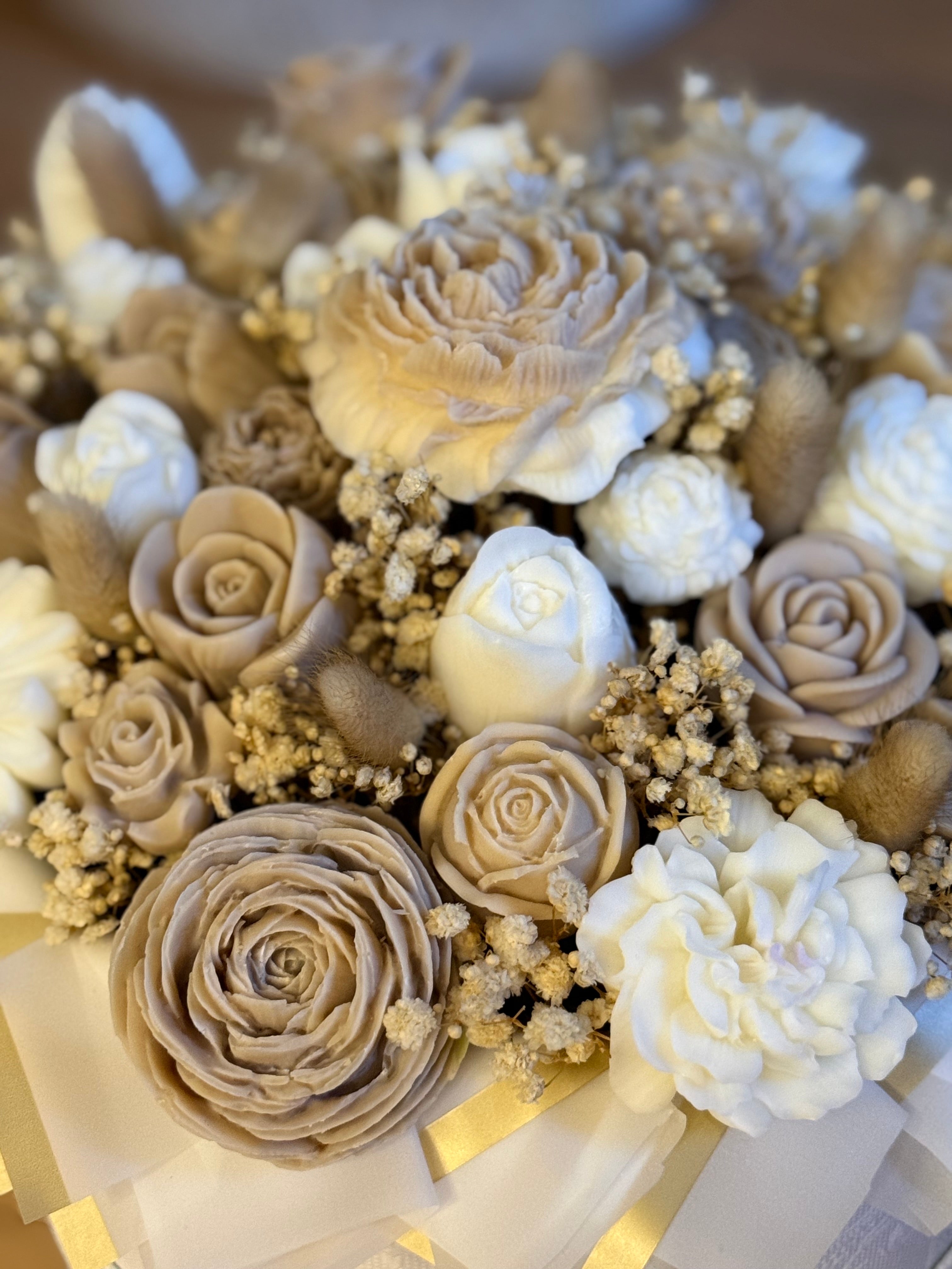 Bouquet di Fiori in Cera di Soia