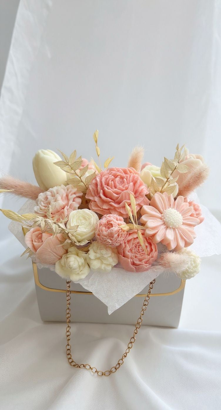 Bouquet di Fiori in Cera di Soia