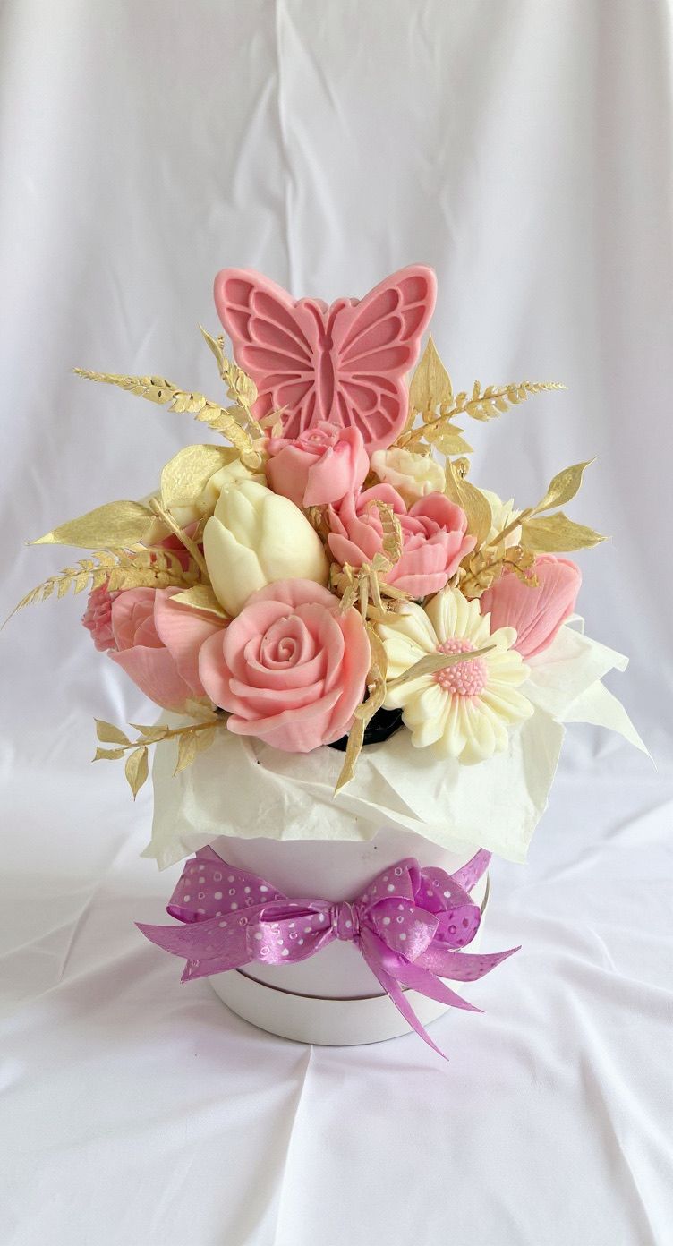 Bouquet di Fiori in Cera di Soia