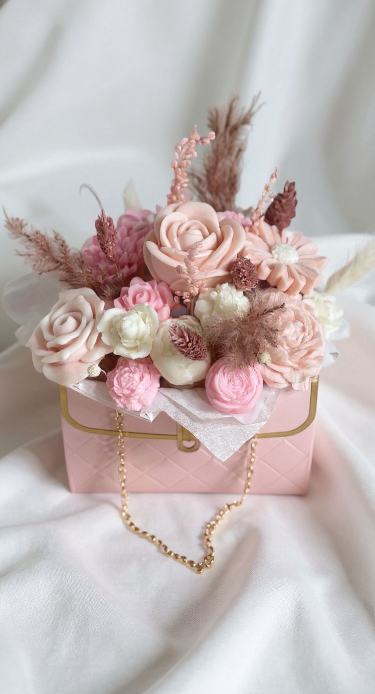 Bouquet di Fiori in Cera di Soia